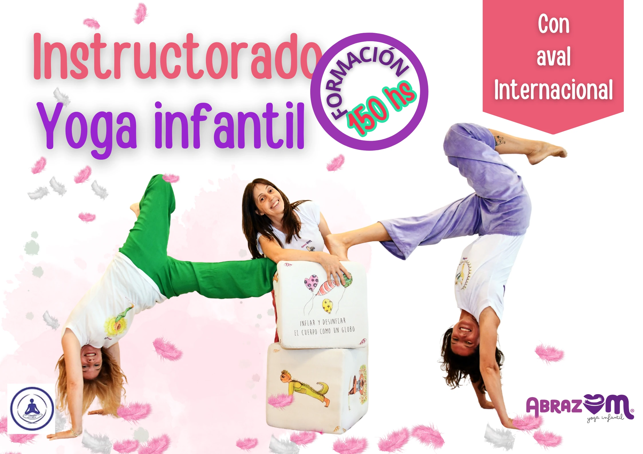 imagen de las profes del instructorado, divertidas, con colores y jugando