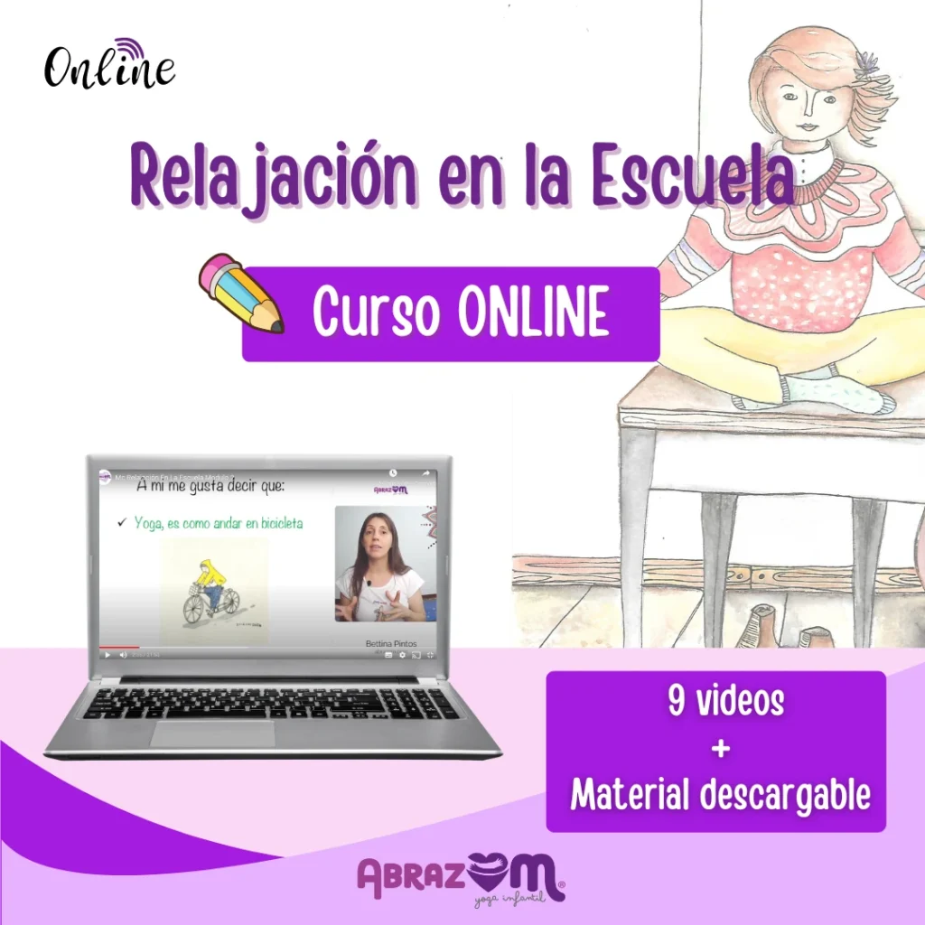 Flyer del curso Relajación en la Escuela